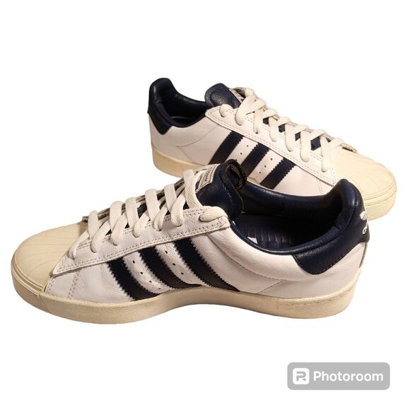 Adidas Classic Unisex Shell Toe Leather Sneakers Women's 7.5 Men's 6.5 - Picture 1 of 12